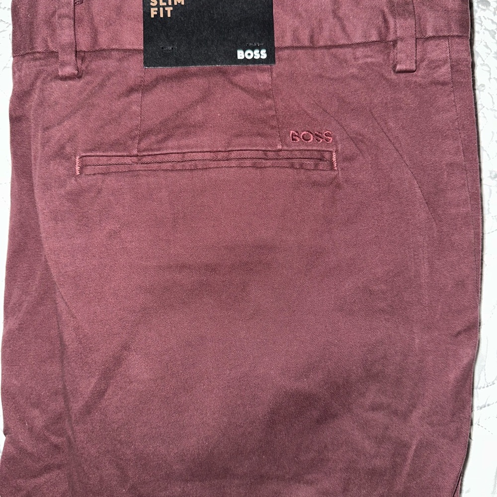 Hugo Boss Red Dress Pants with Sophisticated Style